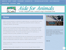 Tablet Screenshot of aideforanimals.org